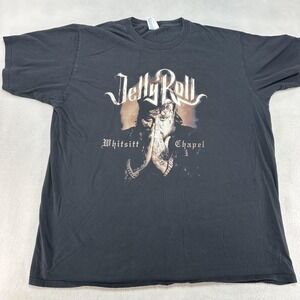 Jelly Roll Shirt Men's XL‎ Black Whitsitt Chapel Album Graphic T-Shirt Tee Music